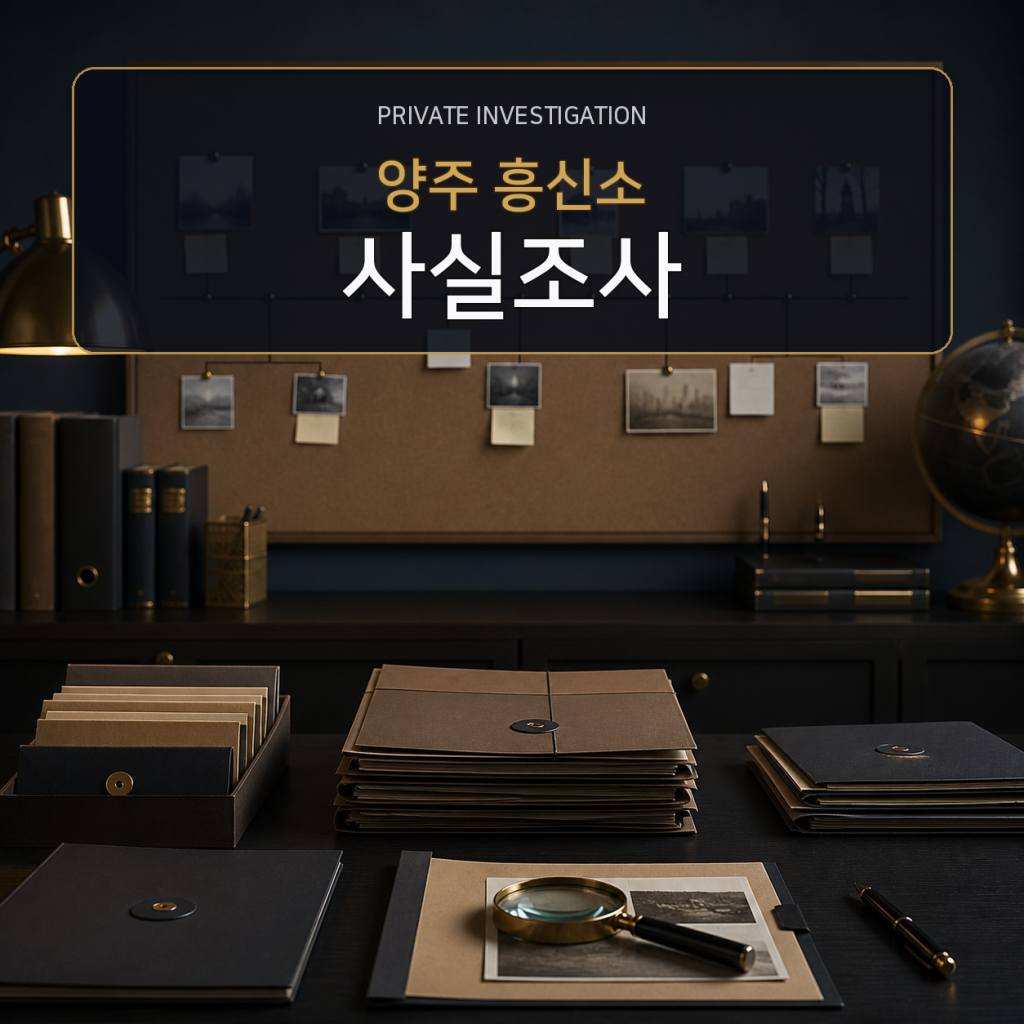양주 사실관계 조사 전문 흥신소