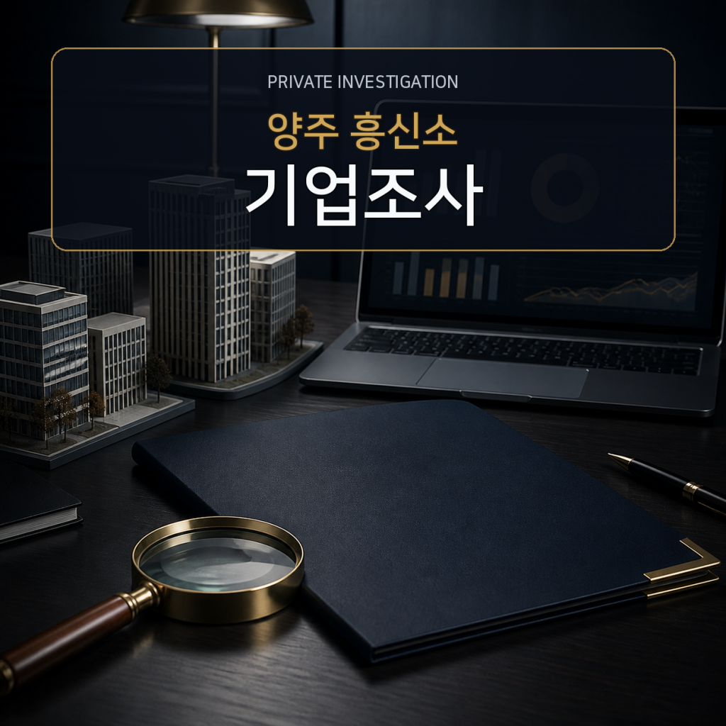 양주 기업·거래처 조사 전문 흥신소