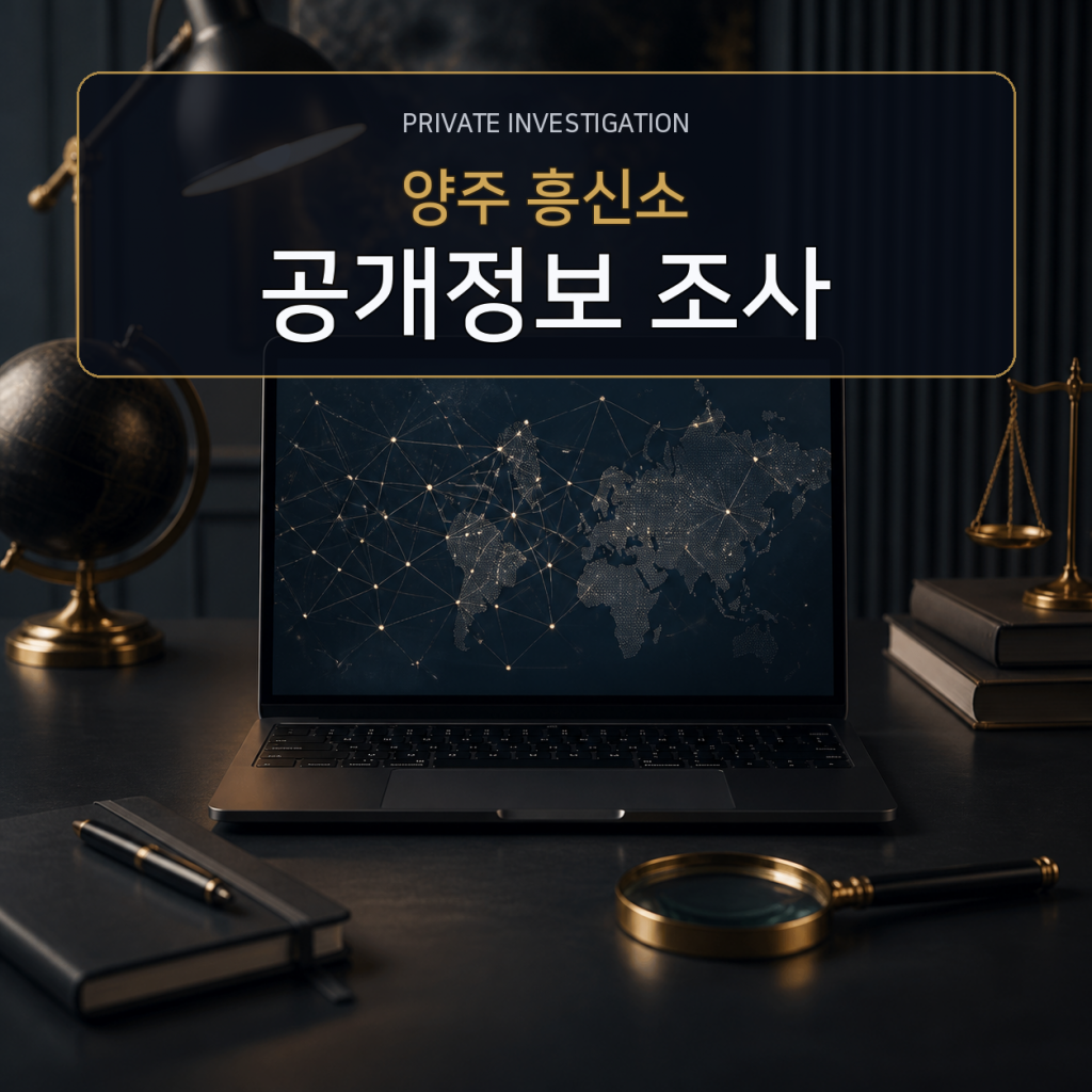 양주 디지털 공개정보 조사 전문 흥신소