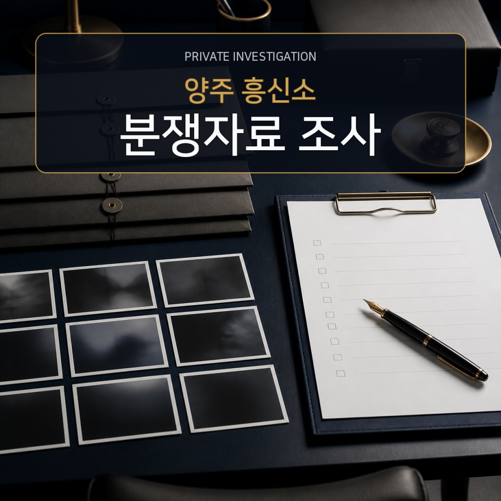 양주 분쟁자료 조사 전문 흥신소